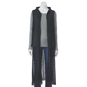 SONOMA Goods for Life™ Open-Weave Knit Duster Vest