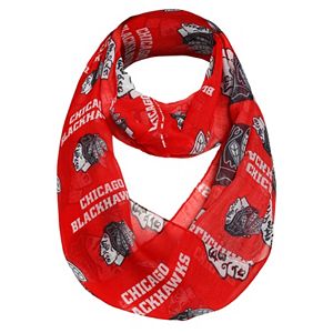 Women's Forever Collectibles Chicago Blackhawks Logo Infinity Scarf