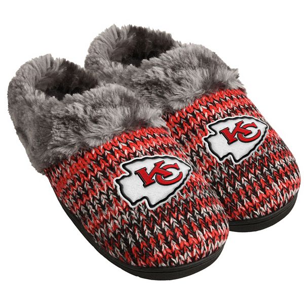 Kansas City Chiefs NFL Knit High End Button Boot Slipper