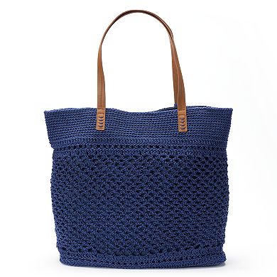 Sonoma Goods For Life® Crochet Beaded Tassel Tote