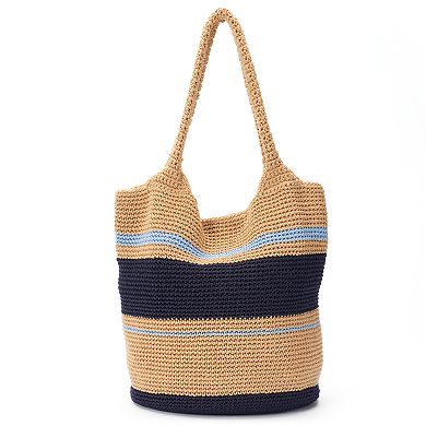 Sonoma Goods For Life® Crochet Striped Bucket Bag