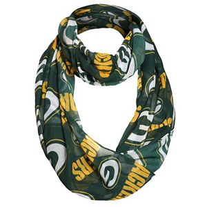 Forever Collectibles Green Bay Packers Logo Infinity Scarf