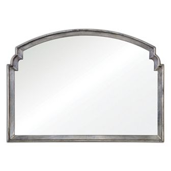 Via Della Distressed Silver Finish Wall Mirror