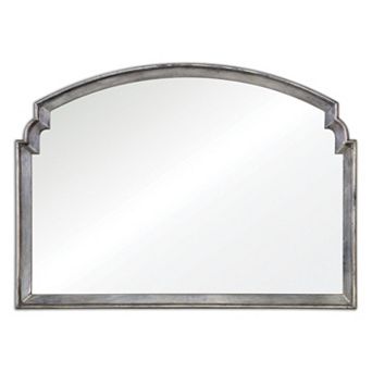 Via Della Distressed Silver Finish Wall Mirror
