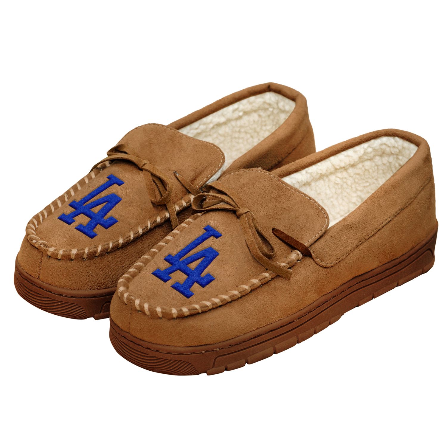 dodgers moccasin slippers