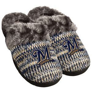 Women's Forever Collectibles Milwaukee Brewers Peak Slide Slippers