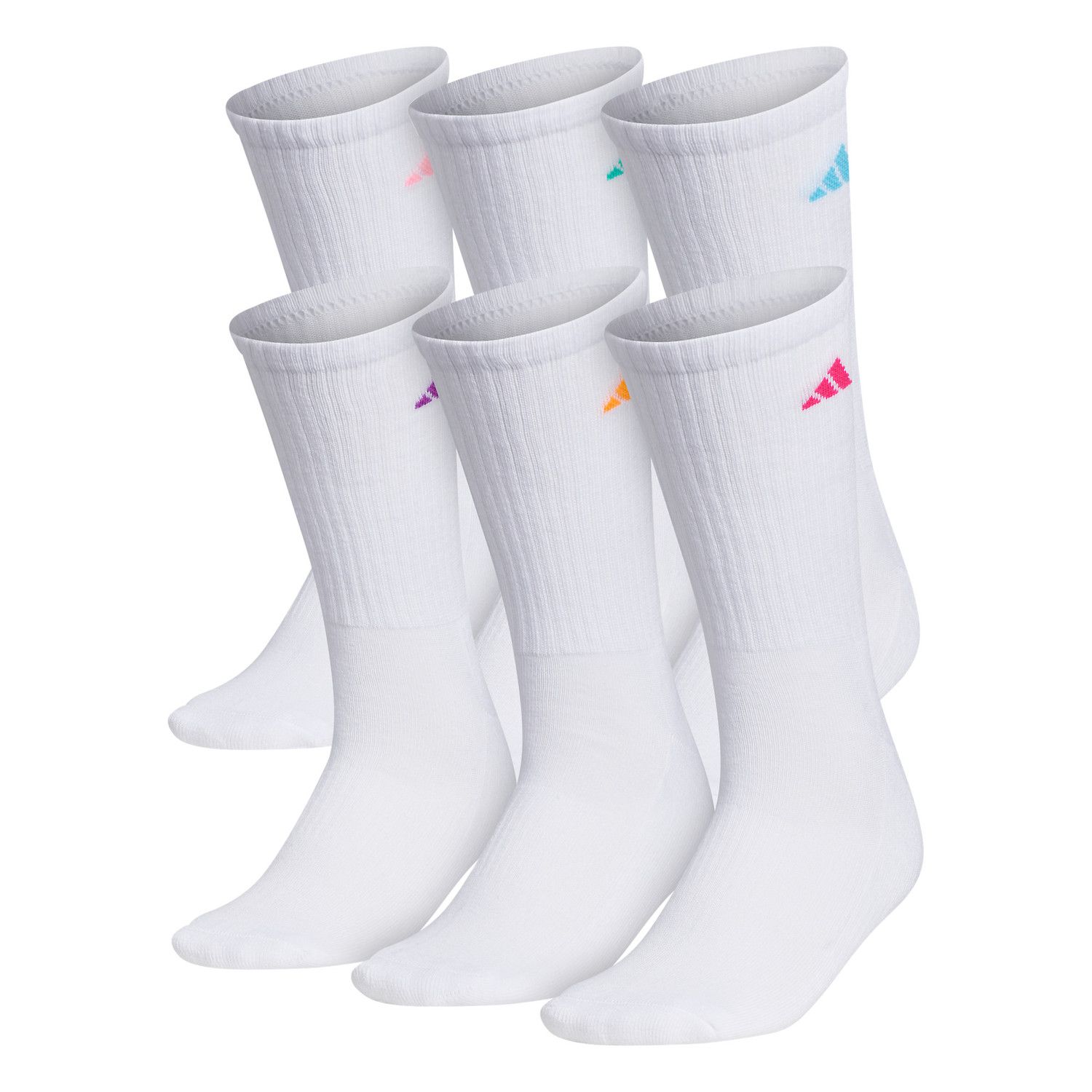 adidas women's 6 pack crew socks