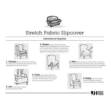 Stretch Sensations Stretch Double Diamond Wing Chair Slipcover
