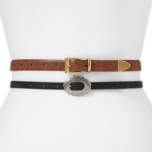 Women's Apt. 9® 2-for-1 Western Belt Set