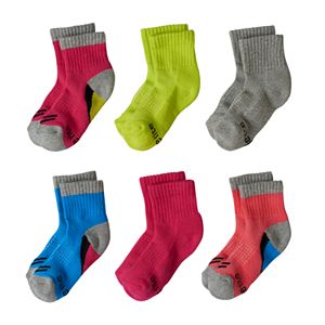 Toddler Girl Stride Rite 6-pk. Steph Crew Socks