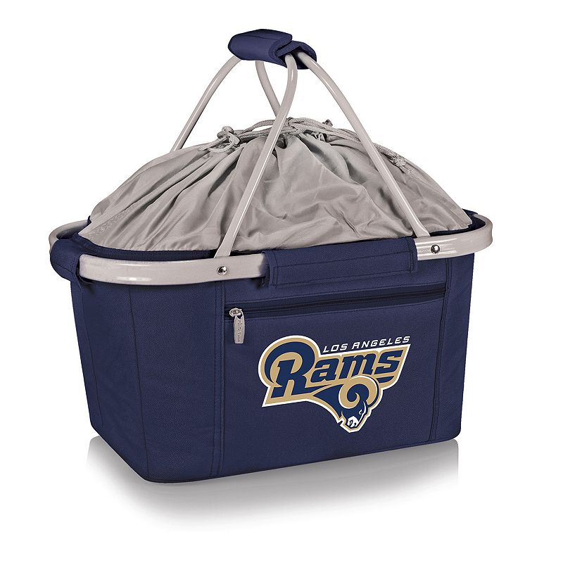 Picnic Time Los Angeles Rams Metro Insulated Picnic Basket, Blue