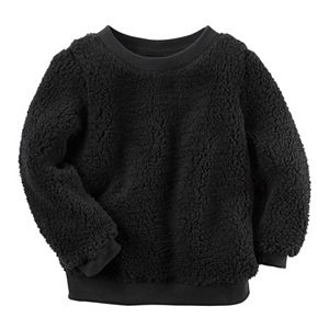 Toddler Girl Carter's Sherpa Crew Pullover