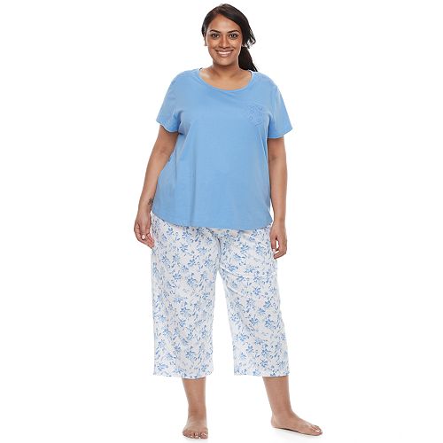 Plus Size Croft & Barrow® Pajamas: Mom's Day Short Sleeve Sleep Top ...