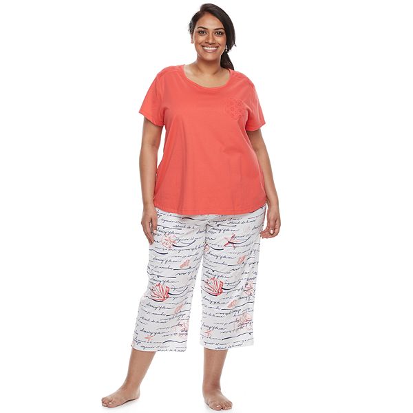 Plus Size Croft & Barrow® Pajamas: Mom's Day Short Sleeve Sleep Top ...