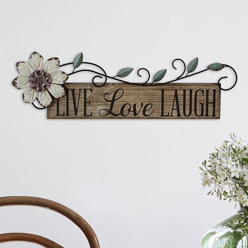 Stratton Home Decor "Live Love Laugh" Wall Decor