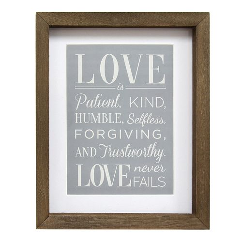 Stratton Home Decor “Love” Framed Wall Art