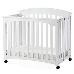 Child Craft Stanford Mini Folding Crib & Mattress