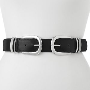 Women's Apt. 9® Double Buckle Stretch Belt