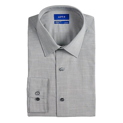 Men's Apt. 9® SlimFit Premier Flex Collar Stretch Dress Shirt