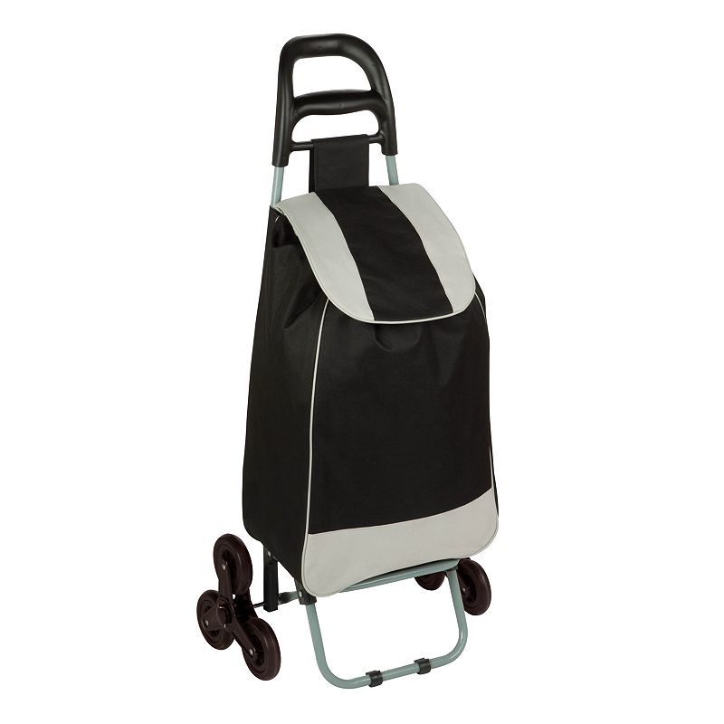 Honey-Can-Do Tri-Wheel Bag Cart, Black