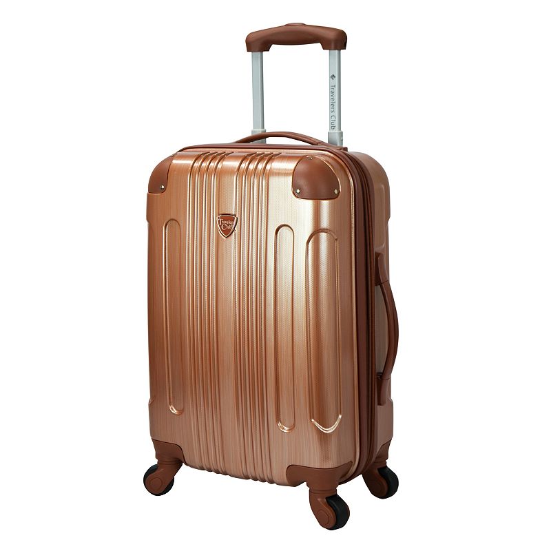 Travelers Club Polaris 20-Inch Metallic Hardside Spinner Carry-On Luggage, 
