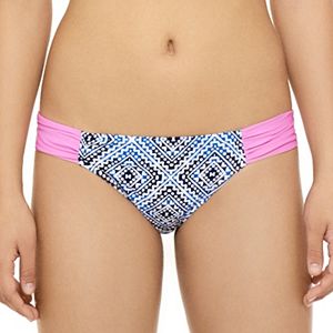 Juniors' Hot Water Geometric Hipster Bikini Bottoms