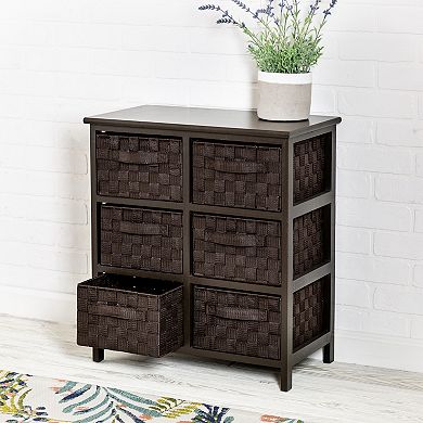Honey-Can-Do Woven 6-Drawer Chest