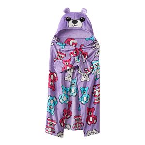 Girls 4-16 Komar Animal Hooded Fleece Wrap