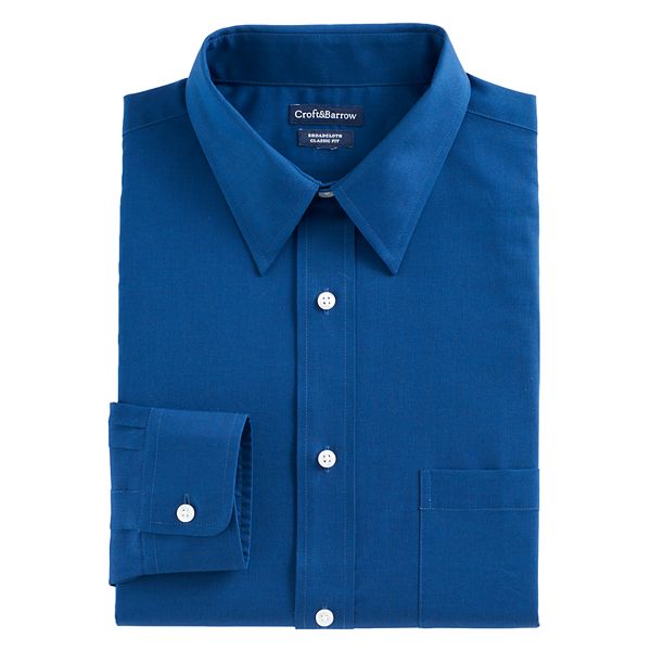 Men's Croft & Barrow® Regular-Fit Easy-Care Point-Collar Dress Shirt