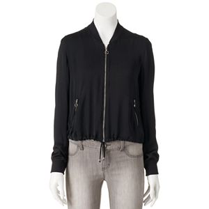 Juniors' Cloud Chaser Zip Up Bomber Jacket