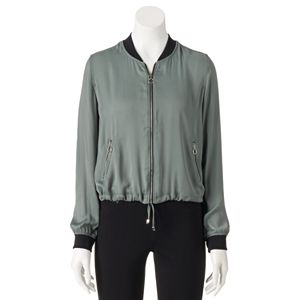 Juniors' Cloud Chaser Zip Up Bomber Jacket