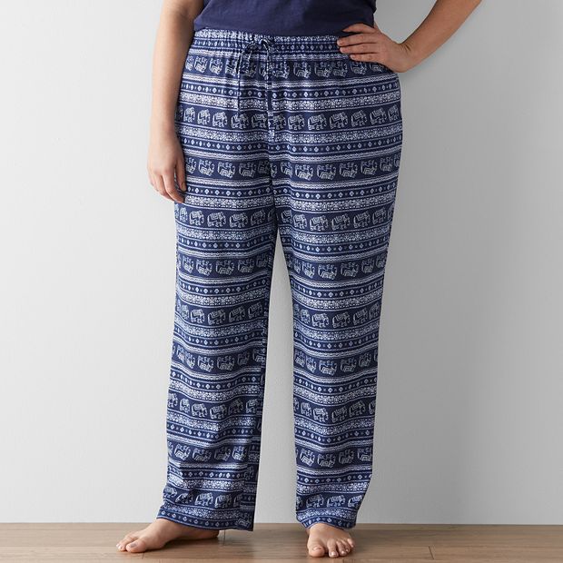 Plus Size Sonoma Goods For Life® Pajamas: Dreamy Nights Pajama Pants