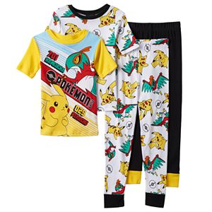 Boys 4-10 Pokémon Battle 4-Piece Pajama Set