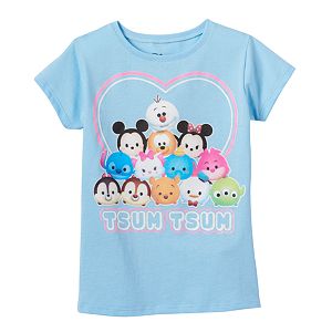 Disney's Tsum Tsum Girls 4-7 Olaf, Winnie the Pooh & Stitch Graphic Tee