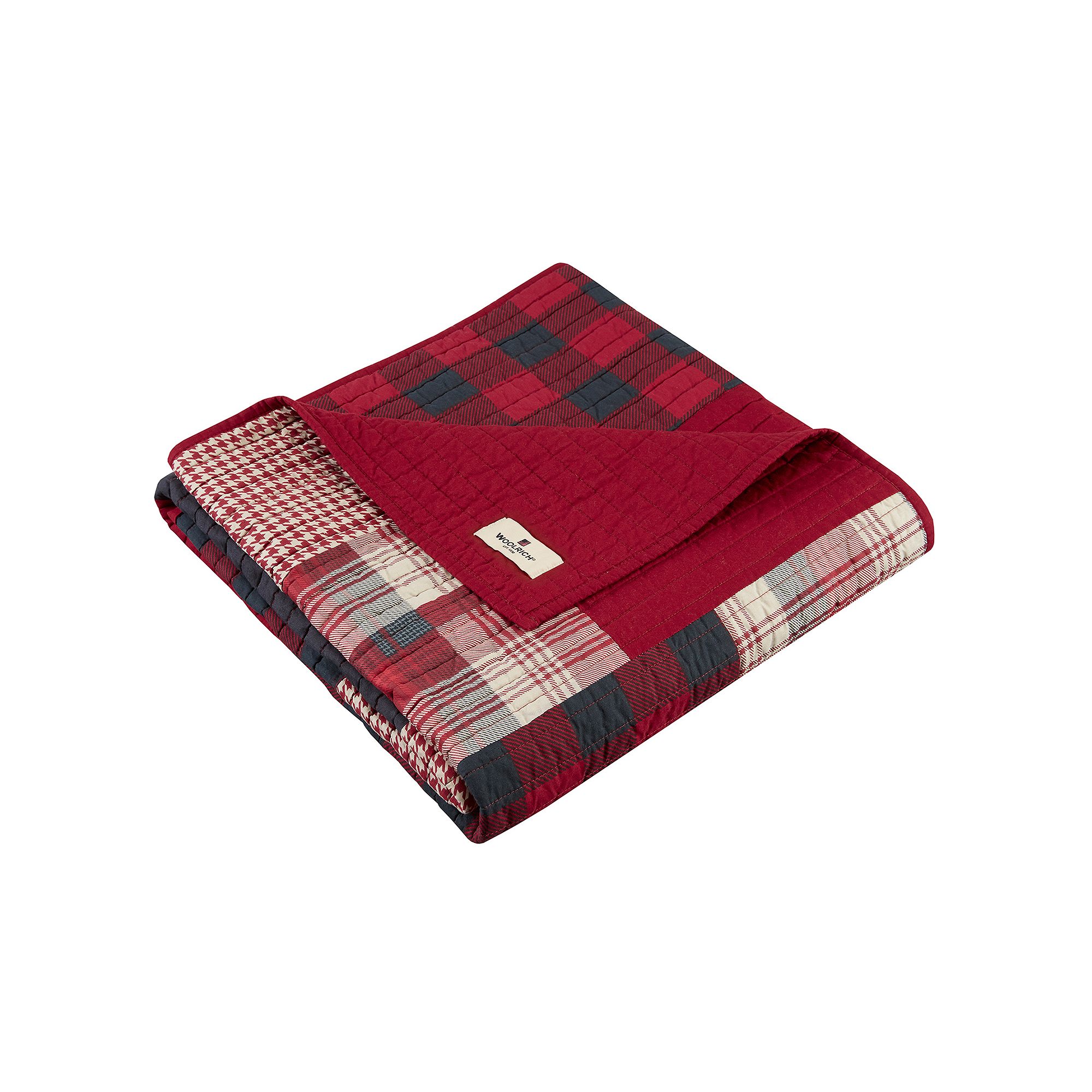 Woolrich Sunset Quilted Throw Blanket, Red