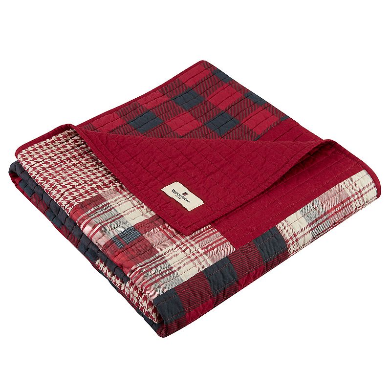 Woolrich Sunset Quilted Throw, Red