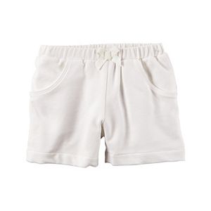 Baby Girl Carter's Solid French Terry Shorts
