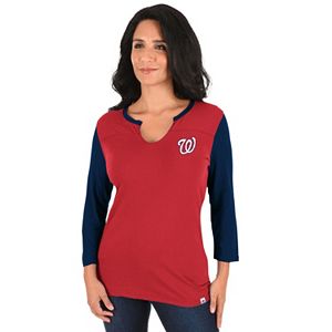 Women's Majestic Washington Nationals Above Average Tee