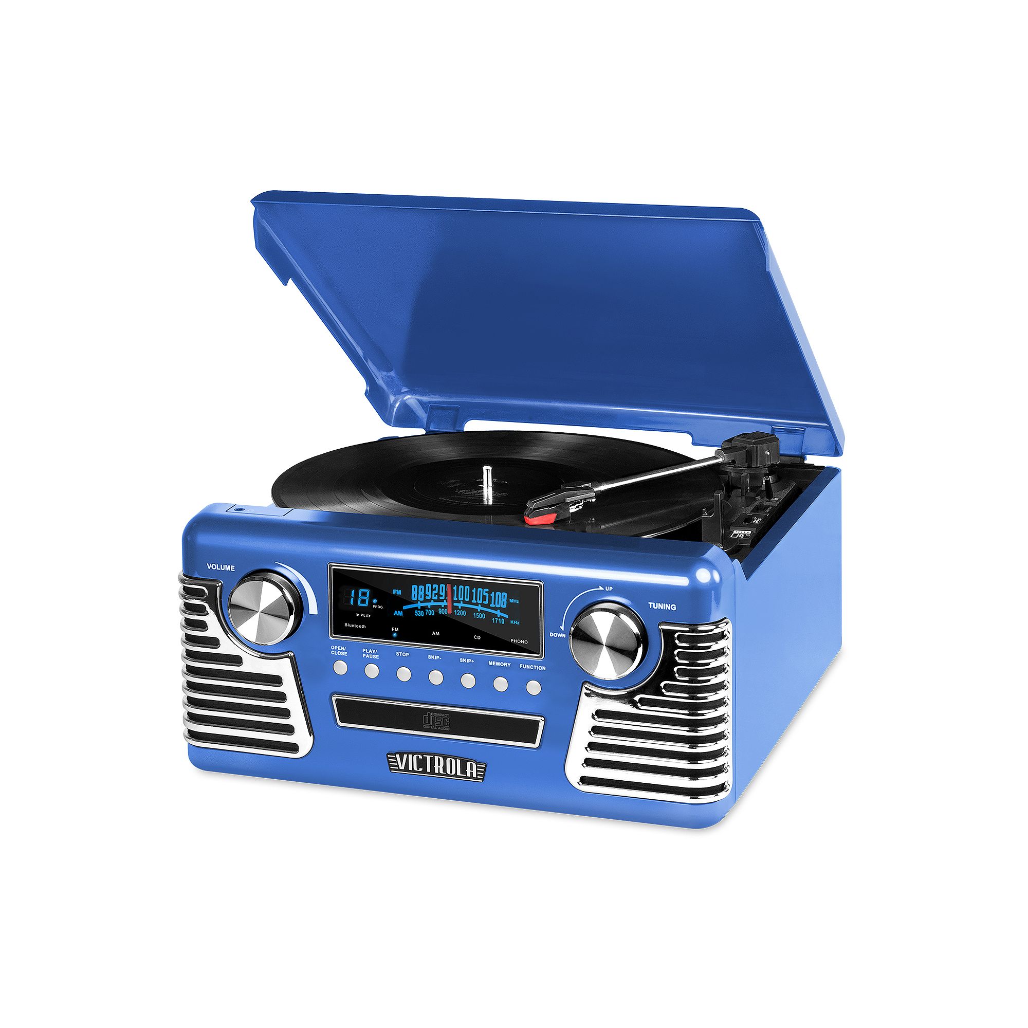 Victrola Retro Record Player with Bluetooth and 3-speed Turntable