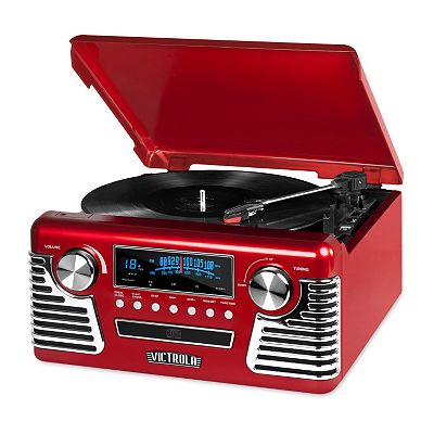 Victrola Retro Record Player with Bluetooth and 3-speed Turntable