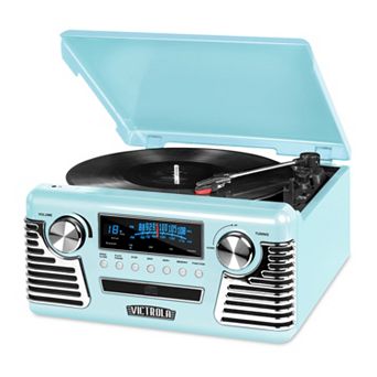 Victrola Retro Record Player with Bluetooth and 3-speed Turntable