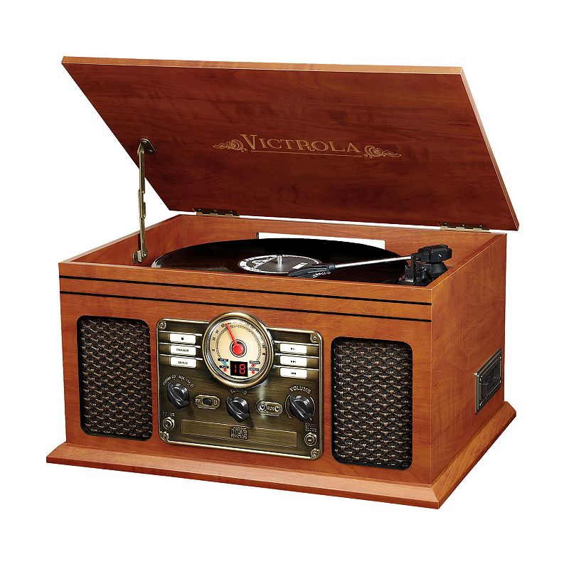 Victrola - Bluetooth Stereo Audio System - Mahogany