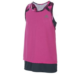 Girls 7-16 adidas climalite Mock-Layered Tank Top