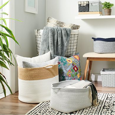 Basketville Paper Rope Media Bin