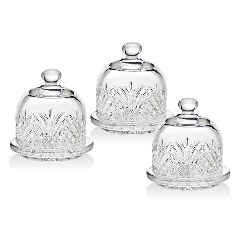 Godinger Dublin 3pc. Crystal Butter Dish Set