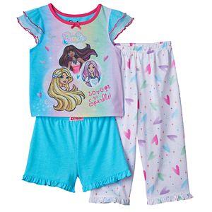 Toddler Girl Barbie 3-pc. Pajama Set