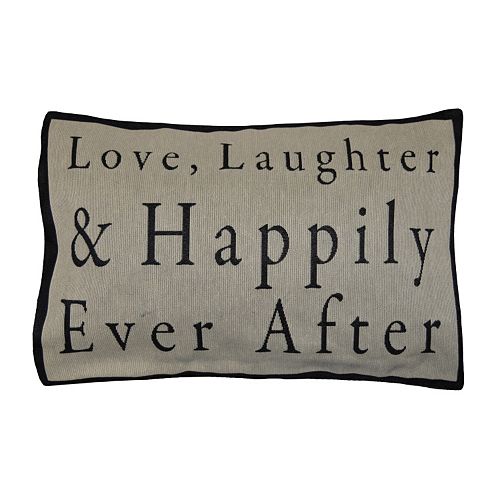 Spencer Home Decor ''Happily Ever After'' Oblong Throw Pillow
