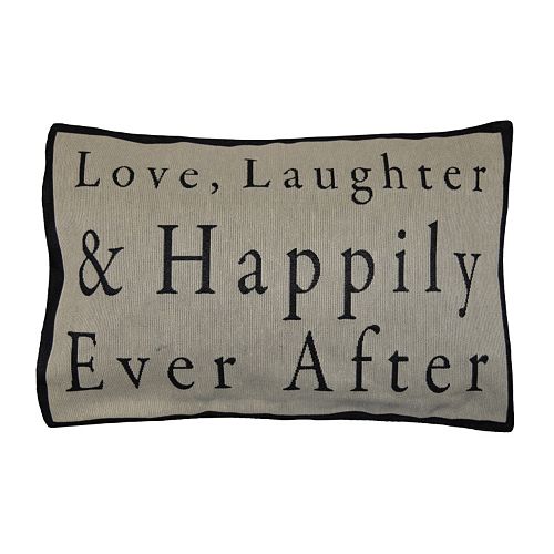 Spencer Home Decor ”Happily Ever After” Oblong Throw Pillow