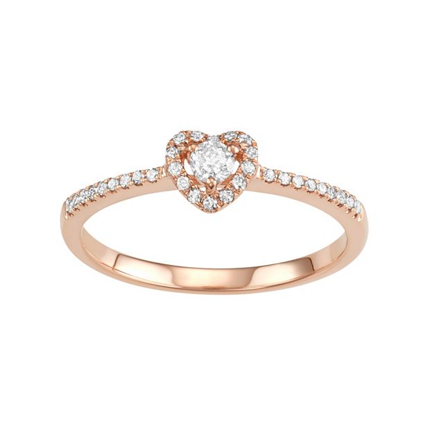 Diamond Promise Ring 1/2 ct tw Round-cut 10K White Gold