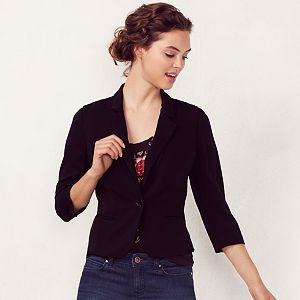 Women's LC Lauren Conrad Bow-Back Crop Blazer